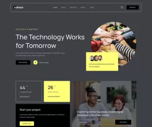 Voltech - Tech & Digital Startup Company Elementor Template Kit