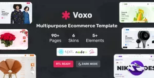 Voxo - React Ecommerce Template with Redux Toolkit , React Hooks, Next JS & REST API