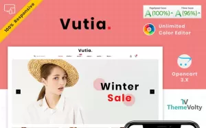 Vutia Fashion Store OpenCart Template - TemplateMonster