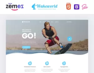 Wakeworld - Surfing Multipage Creative HTML Website Template
