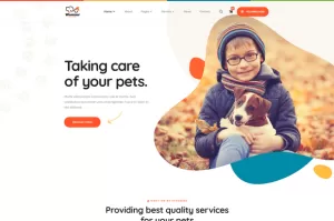 Wanzor - Pet Care & Pet Shop Elementor Pro Template Kit