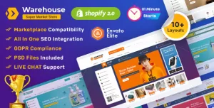 Warehouse - Advanced Shopify 2.0 Multi-purpose Mega Electronics Store