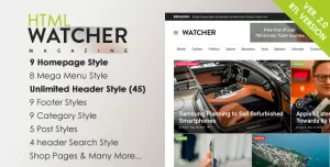 Watcher - News Magazine HTML Template
