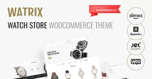 Watrix - Watch Shop ECommerce Classic Elementor WooCommerce Theme