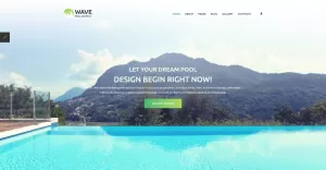 Wave - Fancy Swimming Pool Engineering Company Joomla Template