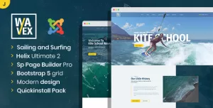 Wavex - Sailing and Surfing Joomla Template