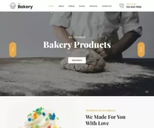 We Bake - Bakery WordPress Theme for cakes pastries shop SKT Theme