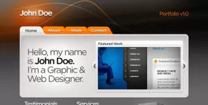 Web Designer Portfolio HTML+CSS+PSD