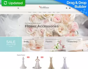 Weddessa - Wedding Store Responsive MotoCMS Ecommerce Template