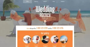 Wedding Planner Responsive WordPress Theme - TemplateMonster