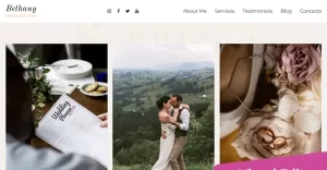 Wedding Planning MotoCMS Website Design - TemplateMonster