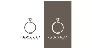 Wedding Ring Logo Vector Template 3