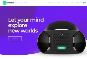 Weedles - Virtual Reality Landing Page & Store