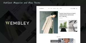 Wembley - Magazine and Blog HubSpot Theme