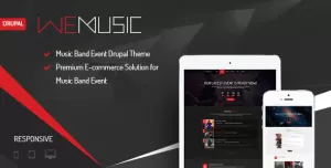 WeMusic - Music Band Event Drupal Theme