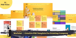 WePaint - Creative PSD Template For Painting Company