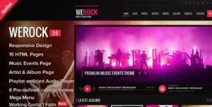 WeRock - Ajax Music Radio Streaming & Event HTML Template