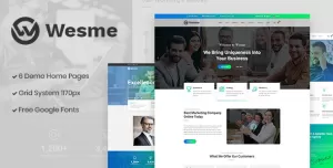 Wesme  Consulting Services & Corporate PSD Template
