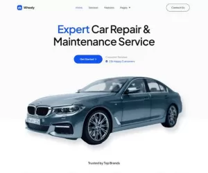 Wheely - Car Repair & Auto Services Elementor Template Kit