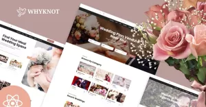 Whyknot Wedding And Event Listing React Js Template