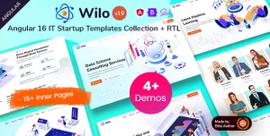 Wilo - IT Business & Digital Startup Angular 17+ Templates Collection