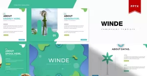 Winde  PowerPoint template
