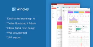 Wingley - Responsive Dashboard Admin Template