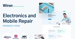 Wiron - Electronics and Mobile Repair Template WordPress Theme