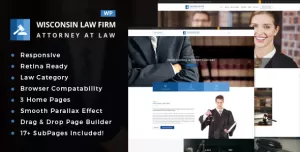 Wisconsin - Law Firm WordPress Theme