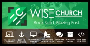 Wise Church  Multi-Purpose Online Ministry WordPress Theme