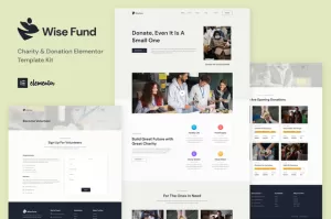 Wise Fund - Charity & Donation Elementor Template Kit