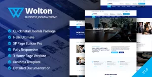 Wolton - Business & Corporate Joomla 3 and 4 Template