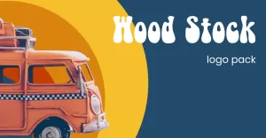 Wood Stock — Retro Styled Logo Pack