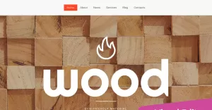 Wooden Products Moto CMS 3 Template