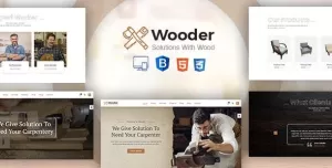 Wooder - Carpenter & Craftsman Business HTML Template + RTL
