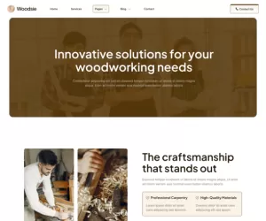 Woodsie – Carpenter & Craftsman Elementor Template Kit
