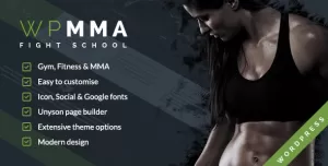 WP MMA - Gym & Fitness WordPress Theme