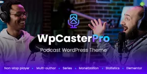 WpCasterPro - Podcast WordPress Theme with Non-Stop Player & Monetization System