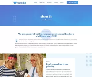 WriteKit - Content Writing Services Agency Elementor Template Kit