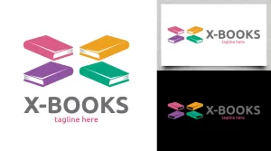X - Books Logo - Logos & Graphics