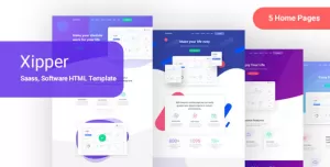 Xipper – HTML Landing Page Template for App & Saas Products