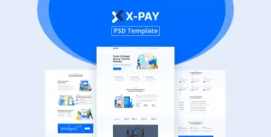Xpay - Online Money Transfer & Banking PSD Template