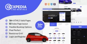 Xpedia - Car Rental HTML Template