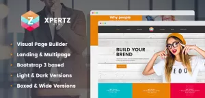 XpertZ - Corporate Single&Multi page HTML Template with Builder and Dashboard