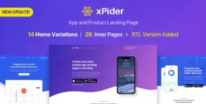 xPider - App Landing Page
