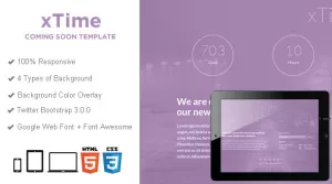 xTime - Responsive Coming Soon Template