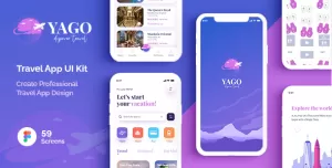 YAGO  Travel App UI Kit for Figma