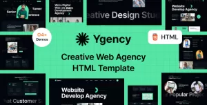 Ygency - Web Design Agency HTML Template
