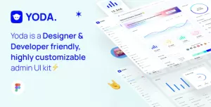 Yoda  Admin Dashboard & UI Kit + Charts Kit Figma Template