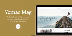 Yomac — Magazine and Blog PSD Template